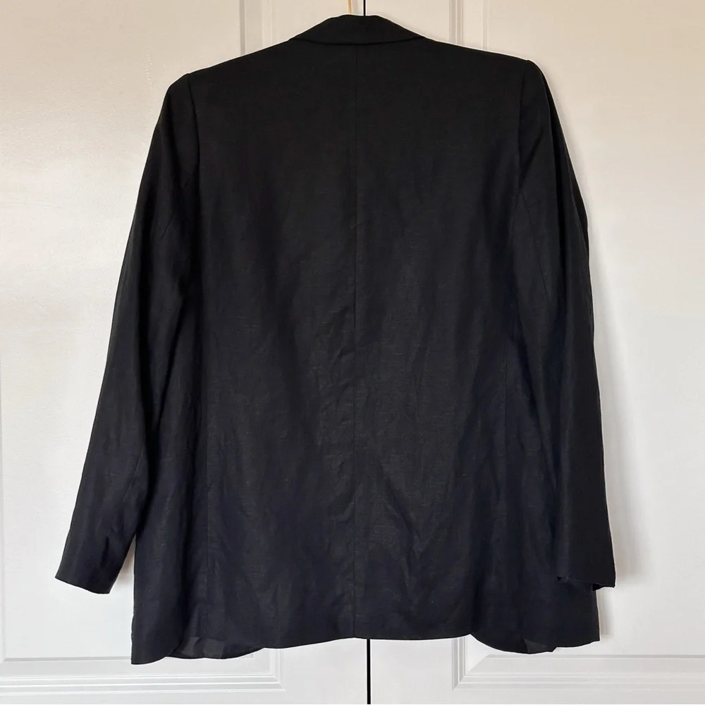 H&M Linen Blend Blazer- Lightweight Casual Workwear - Picture 10 of 10